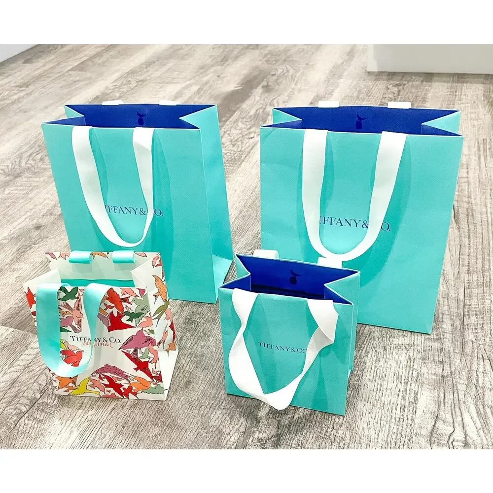 Tiffany & Co. Shopping Bags Bird on a Rock Andy Warhol Set of 4